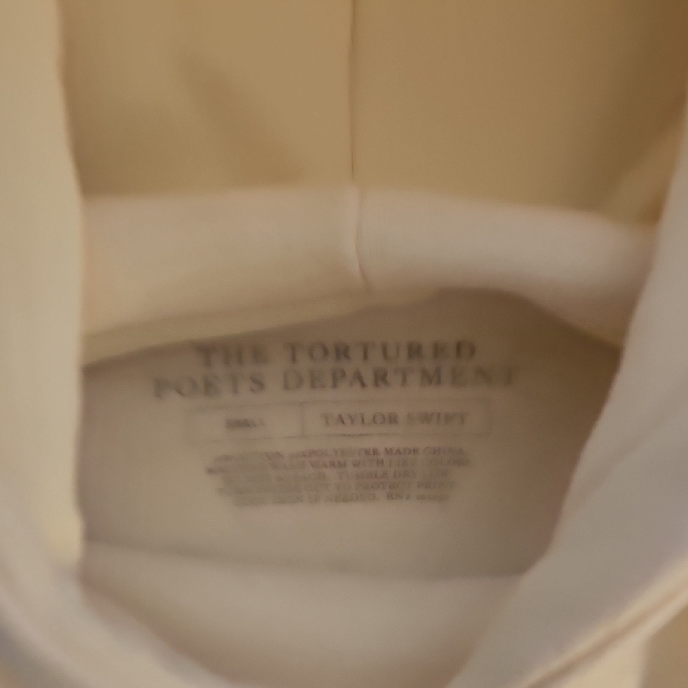 Taylor Swift The Tortured Ports Cream Hoodie